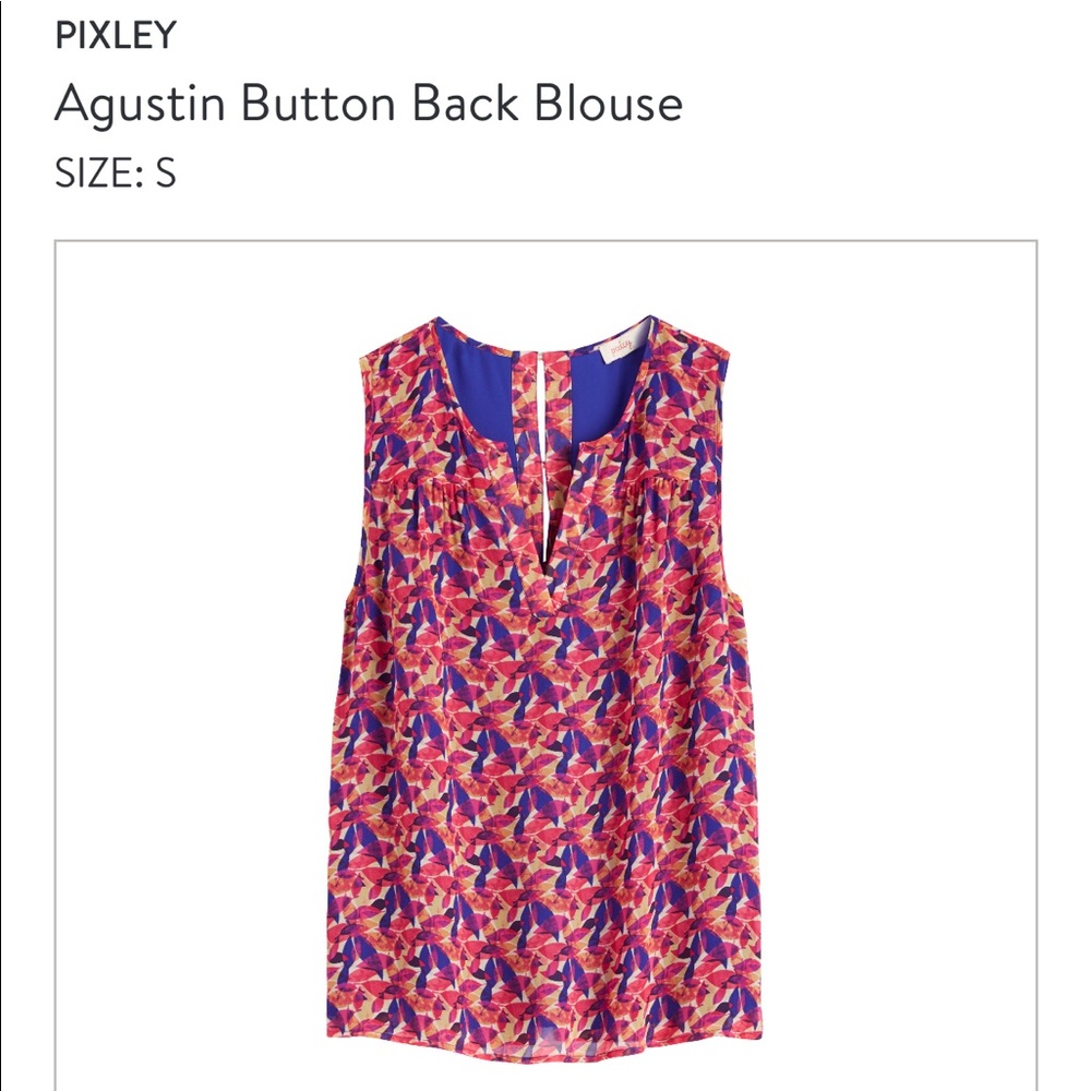 Pixley Agustin button back blouse
